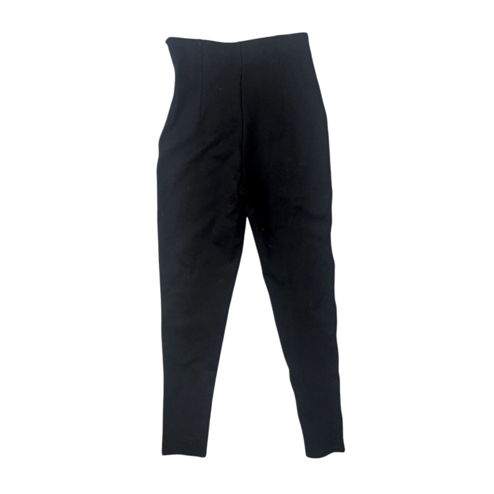 Zara Black High Waisted Skinny Fit Pants Legging Size Small